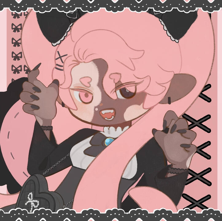 Stylized half commission